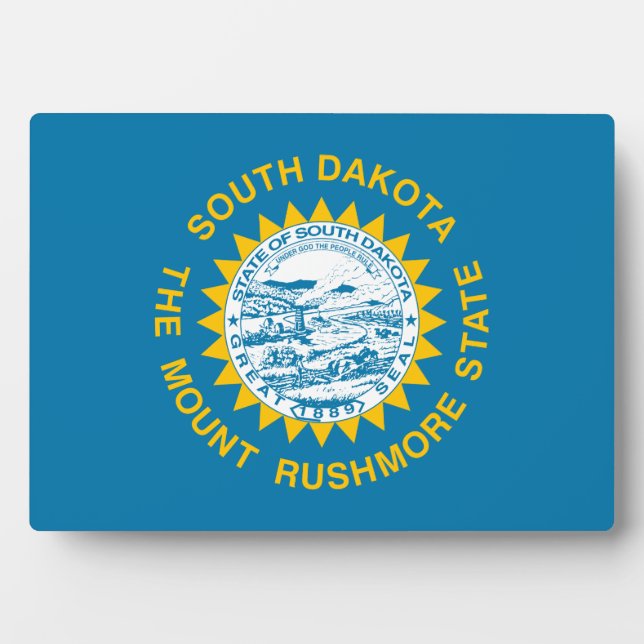 South-Dakota-Flagge Fotoplatte (Vorderseite)
