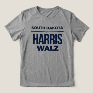 South Dakota für Harris Walz Tri-Blend Shirt