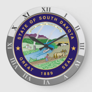 South Dakota Große Wanduhr