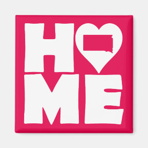South Dakota Home Heart State Kühlschrankmagnet Magnet