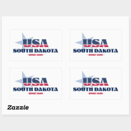 South Dakota My Zuhause Staat Sticker