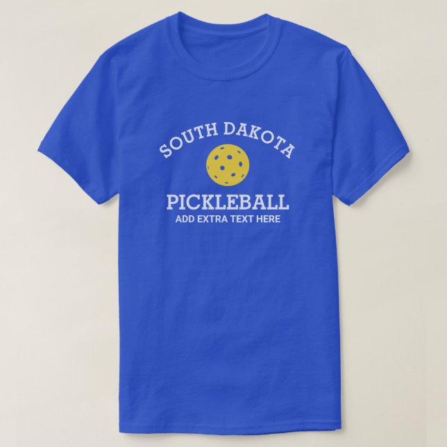 South Dakota Pickleball Club Partner Name Custom T-Shirt (Design vorne)