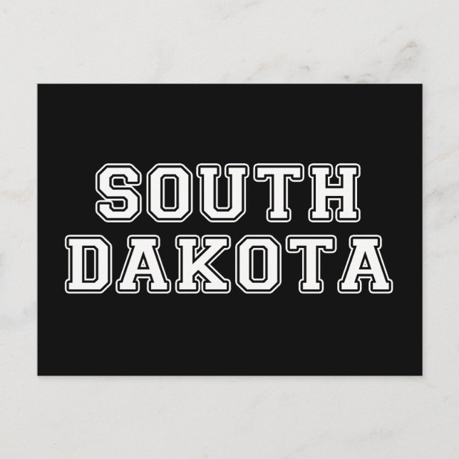 South Dakota Postkarte (Vorderseite)