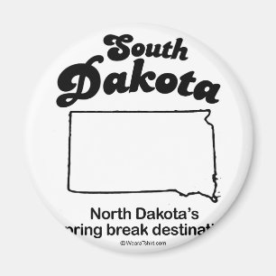 SOUTH DAKOTA - "SOUTH- DAKOTAStaats-MOTTO" T - Magnet