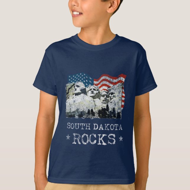 South Dakota Souvenir Gifts Mt. Rushmore T-Shirt (Vorderseite)