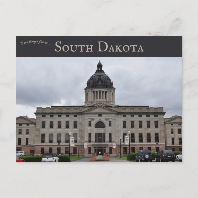 South Dakota Staat Hauptstadt Pierre South Dakota Postkarte (Vorderseite)