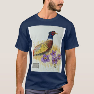 South Dakota Staat Vogel Blume der Fasan und Am T-Shirt