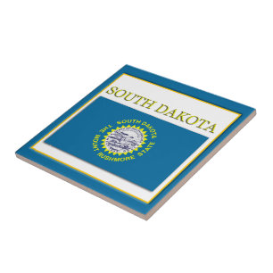 South Dakota State Flag Design Tile Fliese