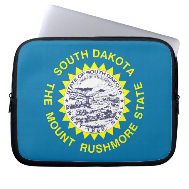 South Dakota State Flag Laptop Sleeve (Vorderseite)