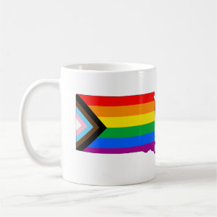 South Dakota State Pride LGBTQ Progress Pride Kaffeetasse