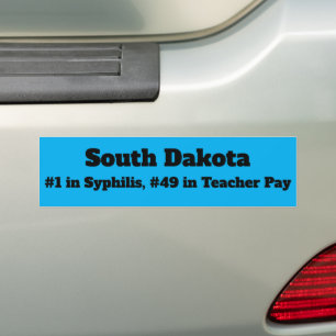 South Dakota Teacher Pay Autoaufkleber