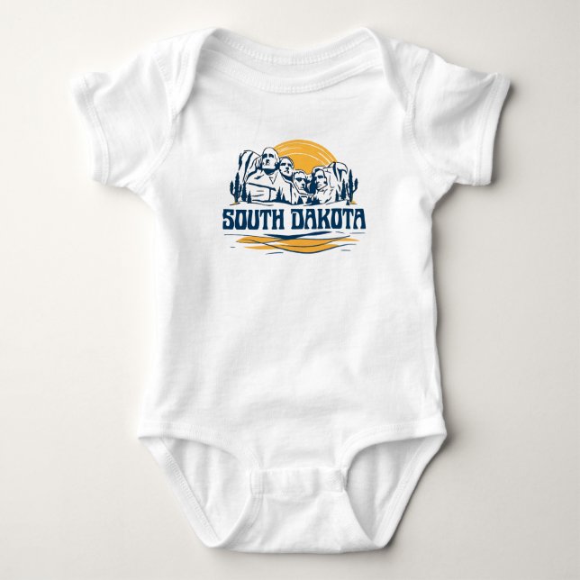South Dakota USA Baby Strampler (Vorderseite)
