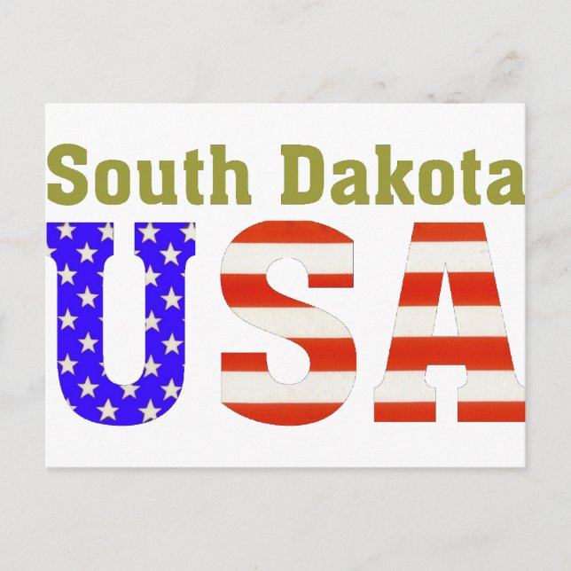 South Dakota USA! Postkarte (Vorderseite)