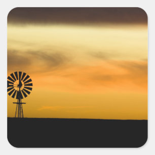 South Dakota, USA. Quadratischer Aufkleber