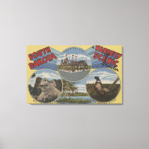 South Dakota - Vielzahl des landschaftlichen Leinwanddruck