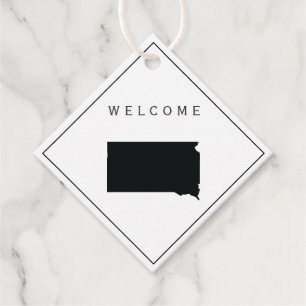 South Dakota Welcome Bag Tag Hochzeitstag Geschenkanhänger