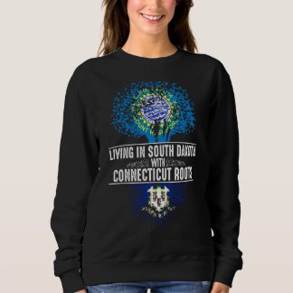 South Dakota Zuhause Connecticut Roots Staat Tree Sweatshirt