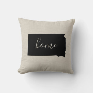 South Dakota Zuhause Staat Throw Kissen