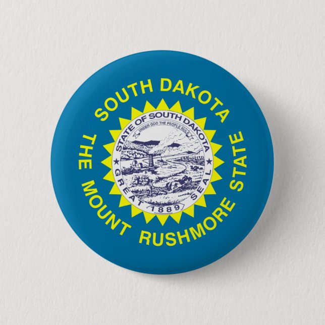 South- Dakotaflagge Button (Vorderseite)