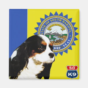 South- Dakotaunbekümmerter Königcharles Spaniel Magnet