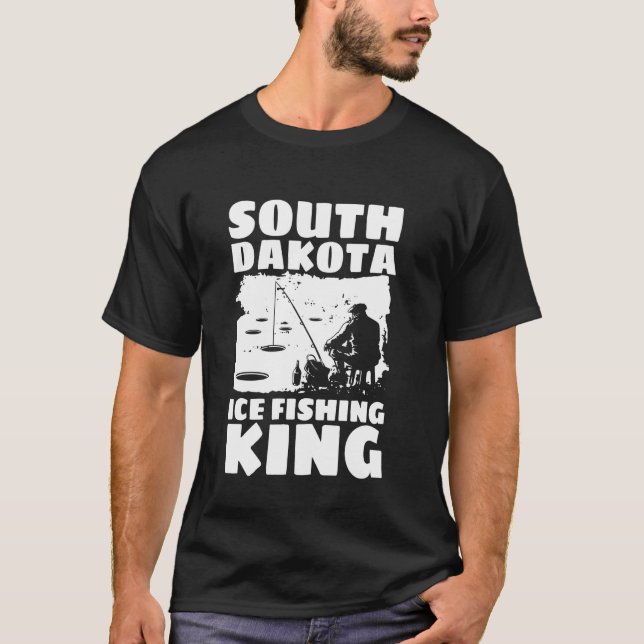 South Dekota Ice Fishing King T-Shirt (Vorderseite)