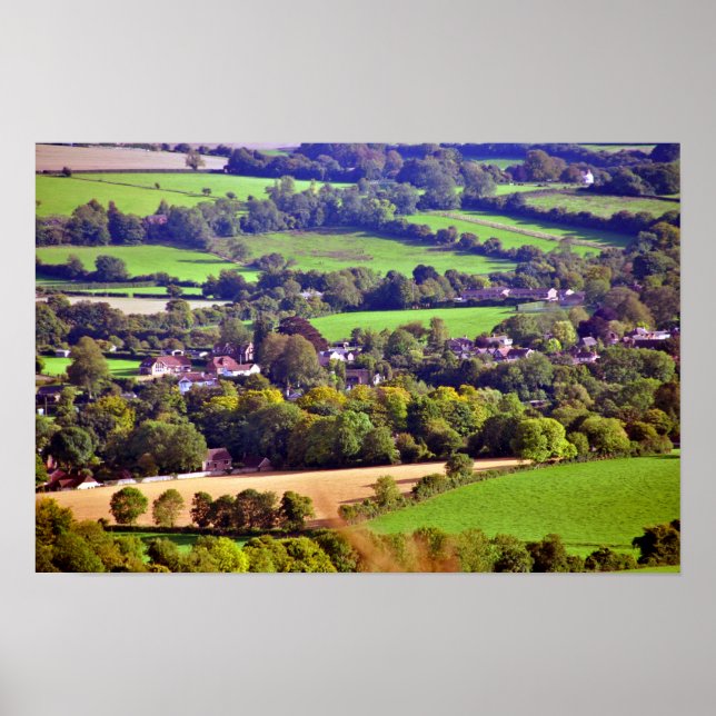 South Downs Beacon Hill Hampshire England Poster (Vorne)
