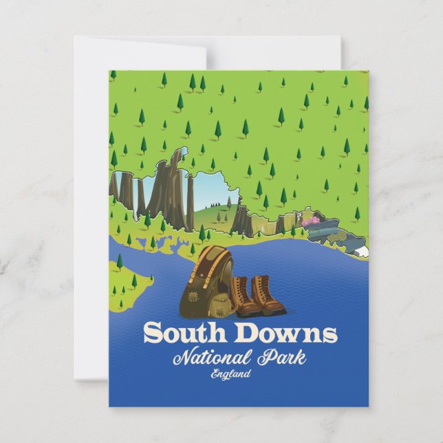 South Downs National Park England Reiseplakat (Vorderseite)