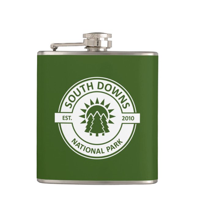 South Downs National Park Flachmann (Vorderseite)