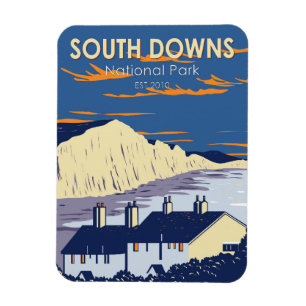 South Downs Nationalpark Seven Sisters England Magnet