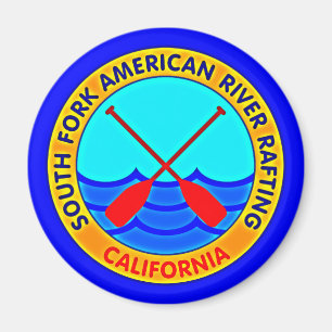 South Fork American River Rafting California Magnet