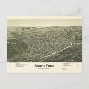 South Fork, Cambria Landkreis, Pennsylvania (1900) Postkarte