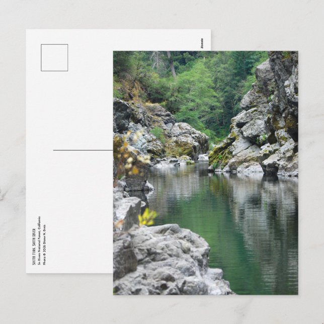 South Fork, Smith River CA Postkarte (Vorne/Hinten)