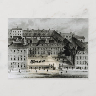 South Front of Leicester House, c.1720 Postkarte