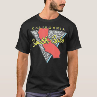South Gate California Retro Triangle CA City T-Shirt
