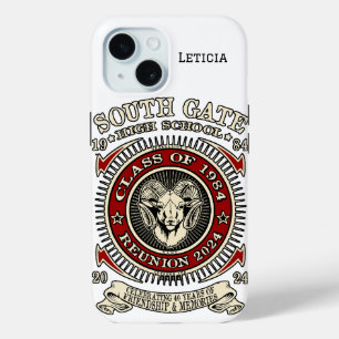 South Gate High School Rams iPhone Case mit Namen