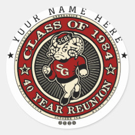 South Gate High School Ramsey Rnd Sticker 6 oder 2