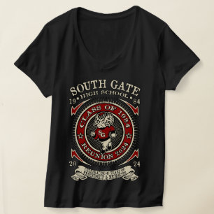 South Gate High School T - Shirt Ramsey Front & Re
