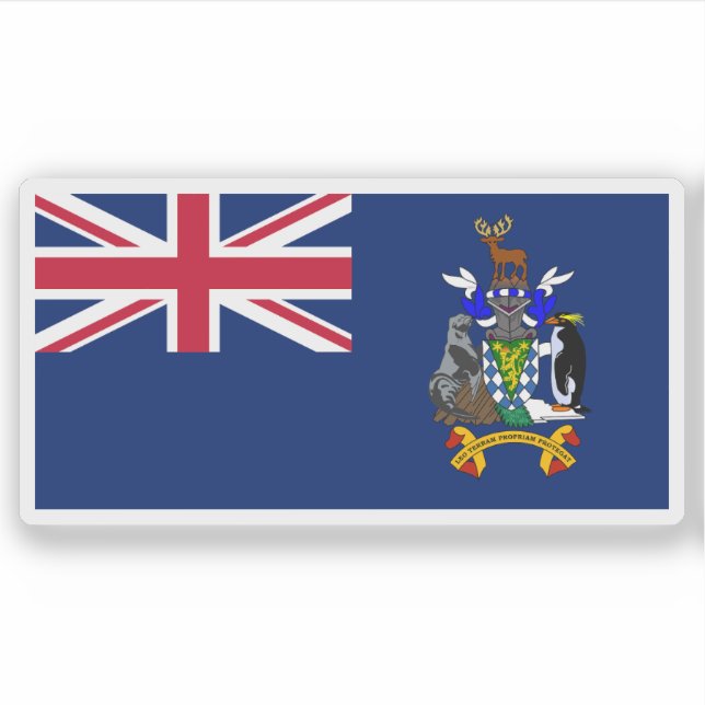 South Georgia and the South Sandwich Islands flag Aufkleber (Vorderseite)