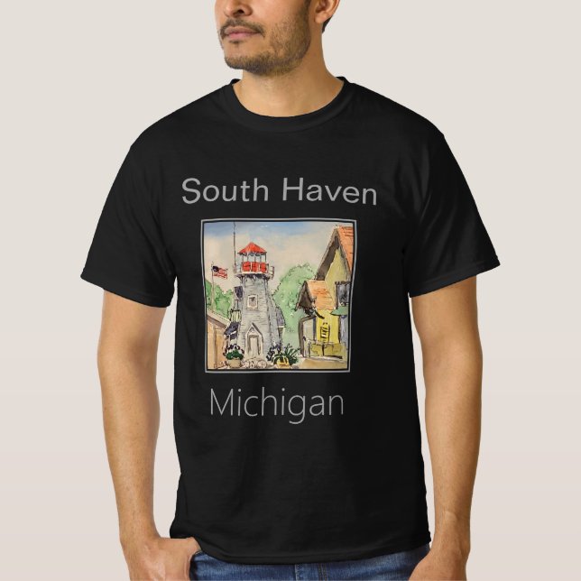 South Haven Lighthouse, Michigan T-Shirt (Vorderseite)