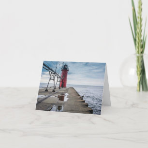 South Haven Lighthouse Notecard Karte