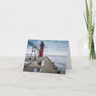 South Haven Lighthouse Notecard Karte
