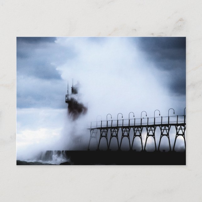 South Haven Michigan Lighthouse Postkarte (Vorderseite)