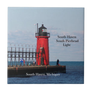 South Haven South Pierhead Leuchtturm Kachel