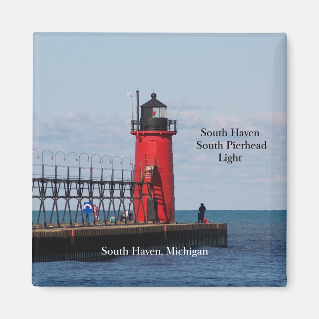 South Haven South Pierhead Light-Magnet Magnet (Vorne)