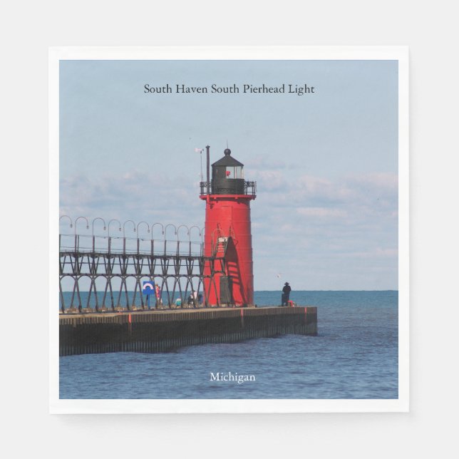 South Haven South Pierhead Light Serviette (Vorderseite)