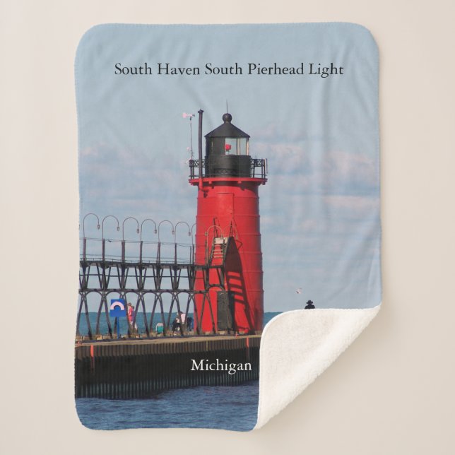South Haven South Pierhead Light Sherpa Decke Sherpadecke (Vorderseite)