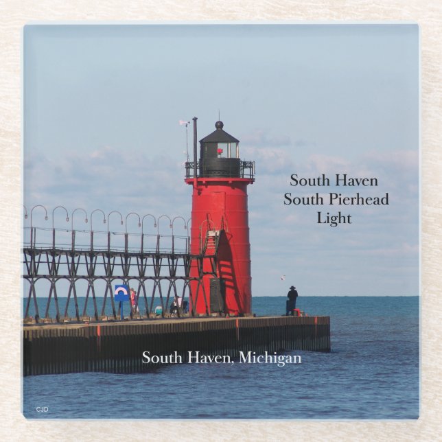South Haven South Pierhead Light Untersetzer (Vorderseite)