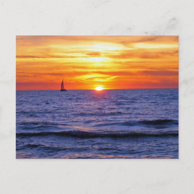 South Haven Sunset Postcard Postkarte (Vorderseite)