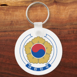 South Korea & Korean Coat of arms, flag / fashion Schlüsselanhänger