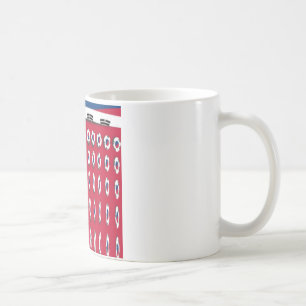South Korea PolkaDot flag Kaffeetasse